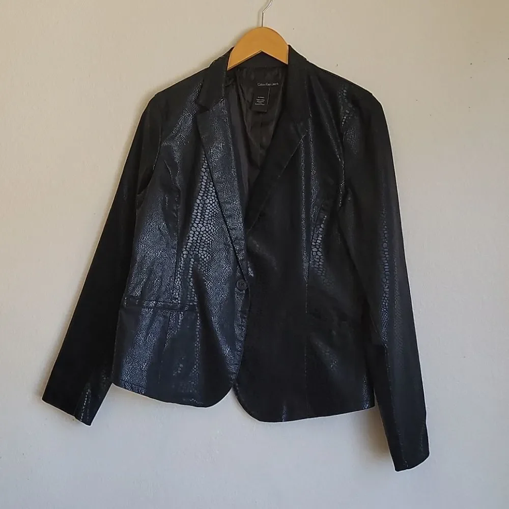 Calvin Klein shimmering jacket size XL/TG/EG - Picture 2 of 11